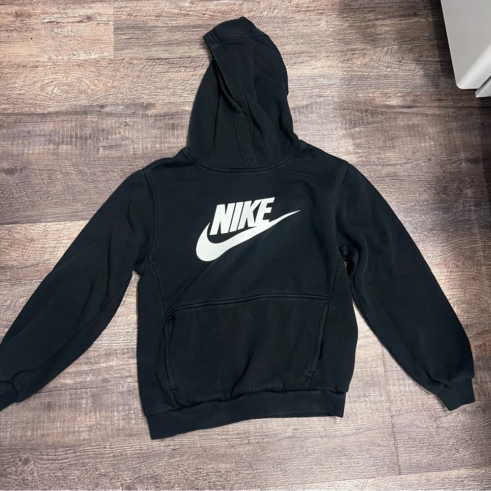 Nike Black and White Logo Hoodie